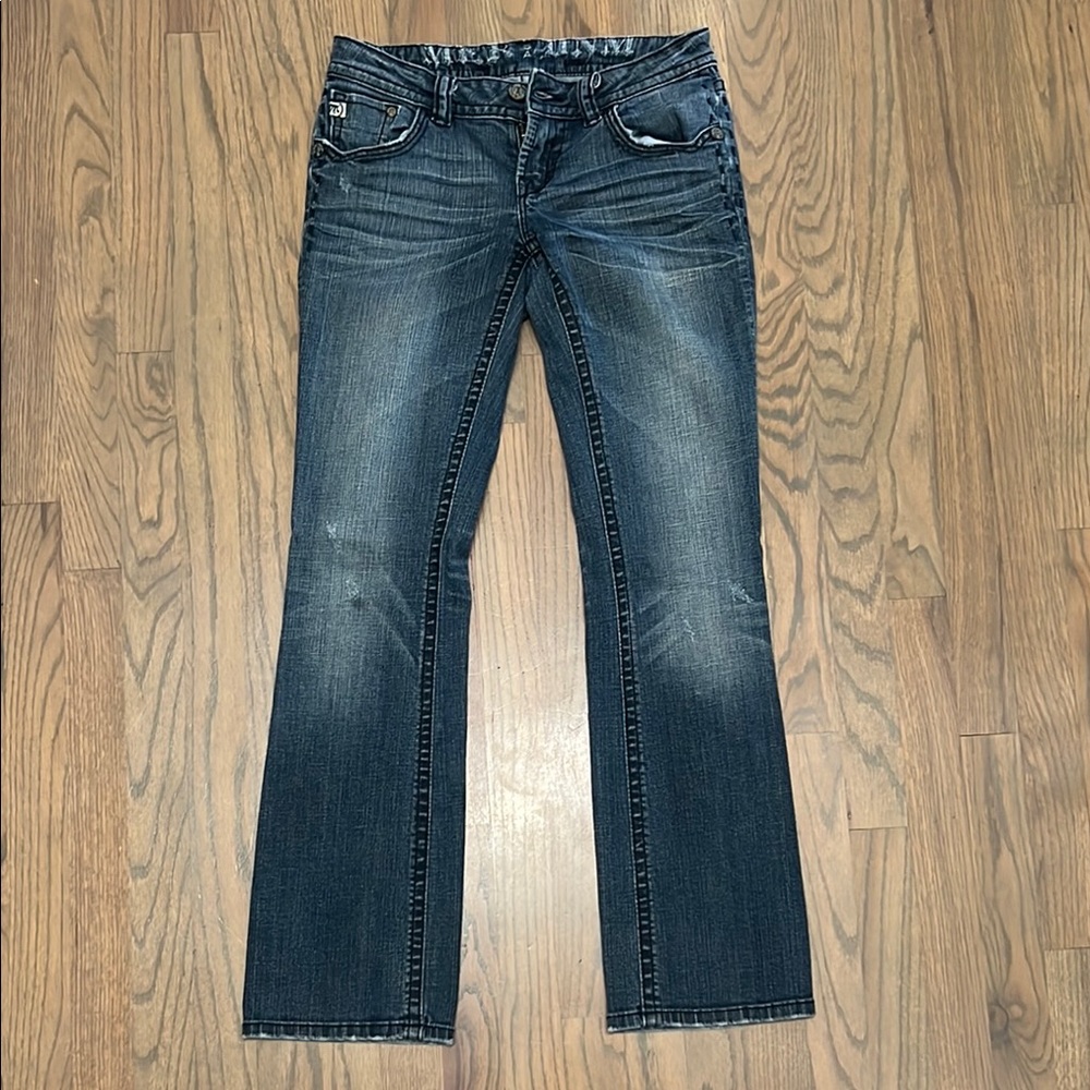 MEC Blue Boot Cut Jeans with Contrast Stitching - Picture 1 of 6